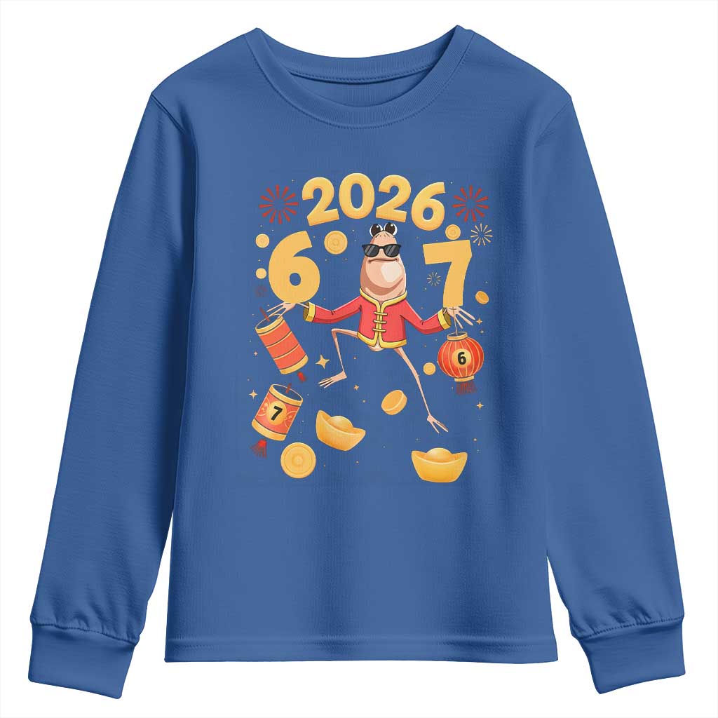 Funny Marcus The Worm Six Seven Meme Youth Sweatshirt Lunar New Year 2026 Gift - Wonder Print Shop