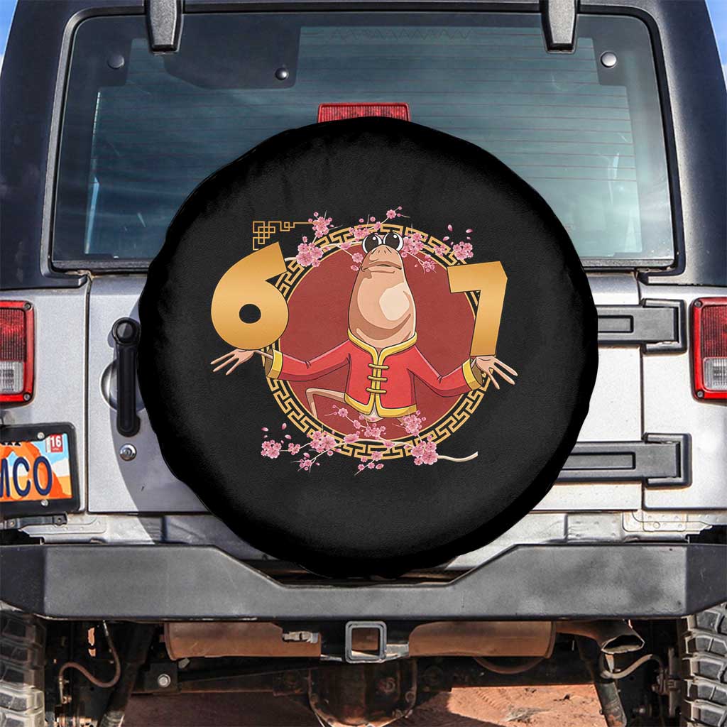 Funny Marcus The Worm Six Seven Lunar New Year Meme Spare Tire Cover - Wonder Print Shop