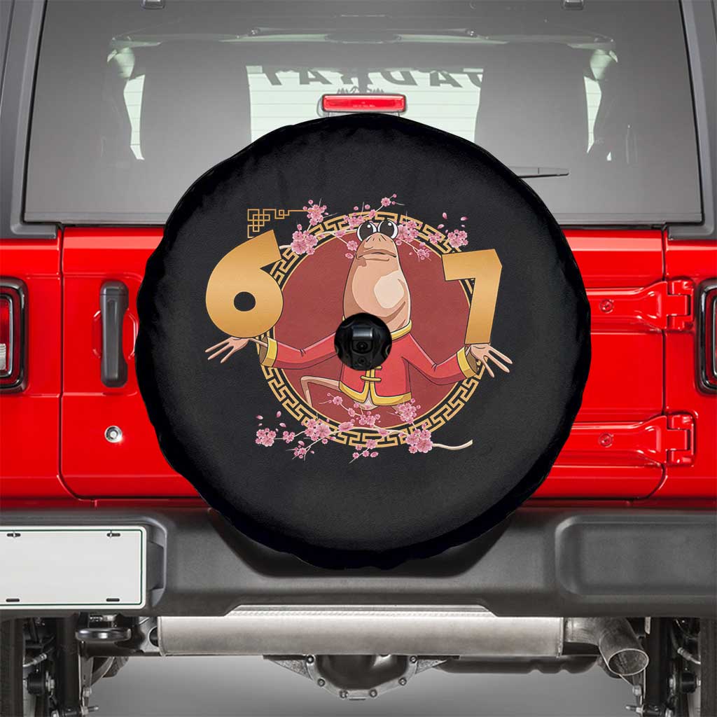 Funny Marcus The Worm Six Seven Lunar New Year Meme Spare Tire Cover - Wonder Print Shop