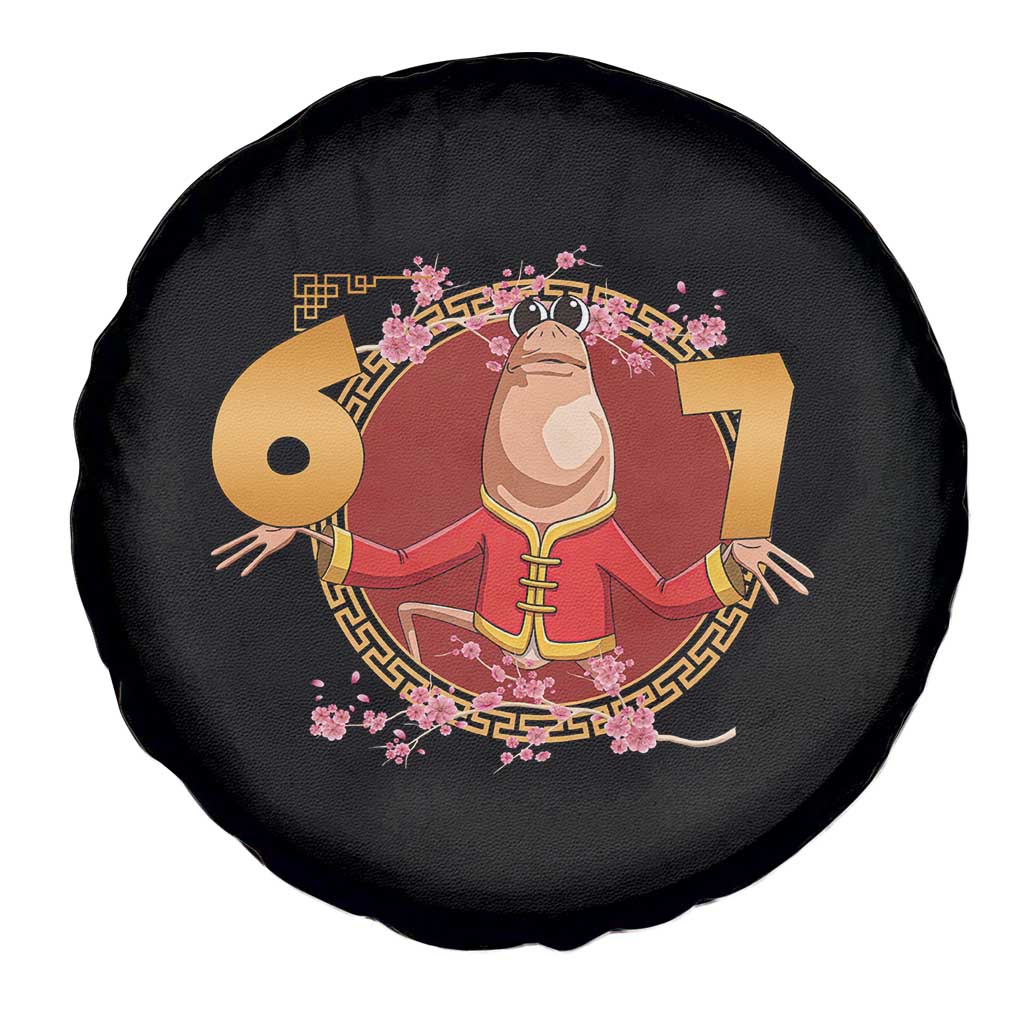 Funny Marcus The Worm Six Seven Lunar New Year Meme Spare Tire Cover - Wonder Print Shop
