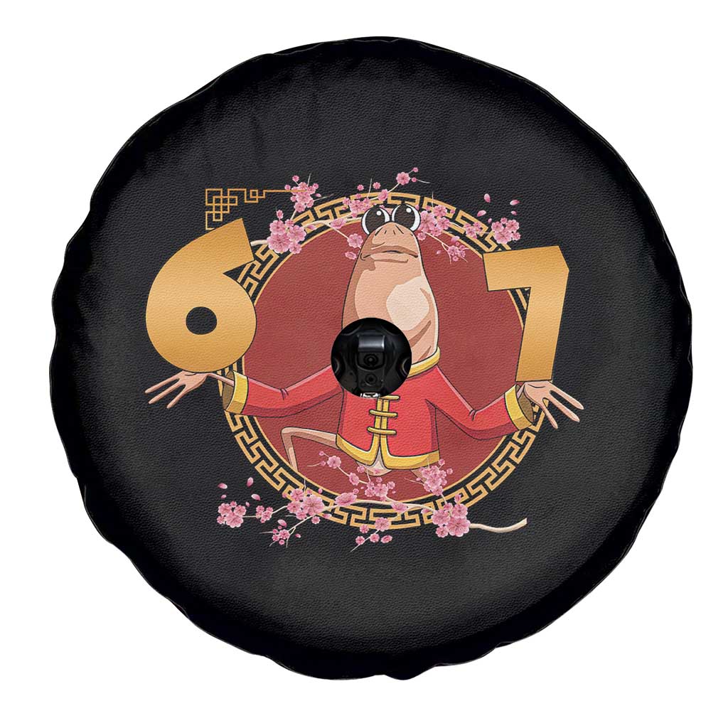 Funny Marcus The Worm Six Seven Lunar New Year Meme Spare Tire Cover - Wonder Print Shop