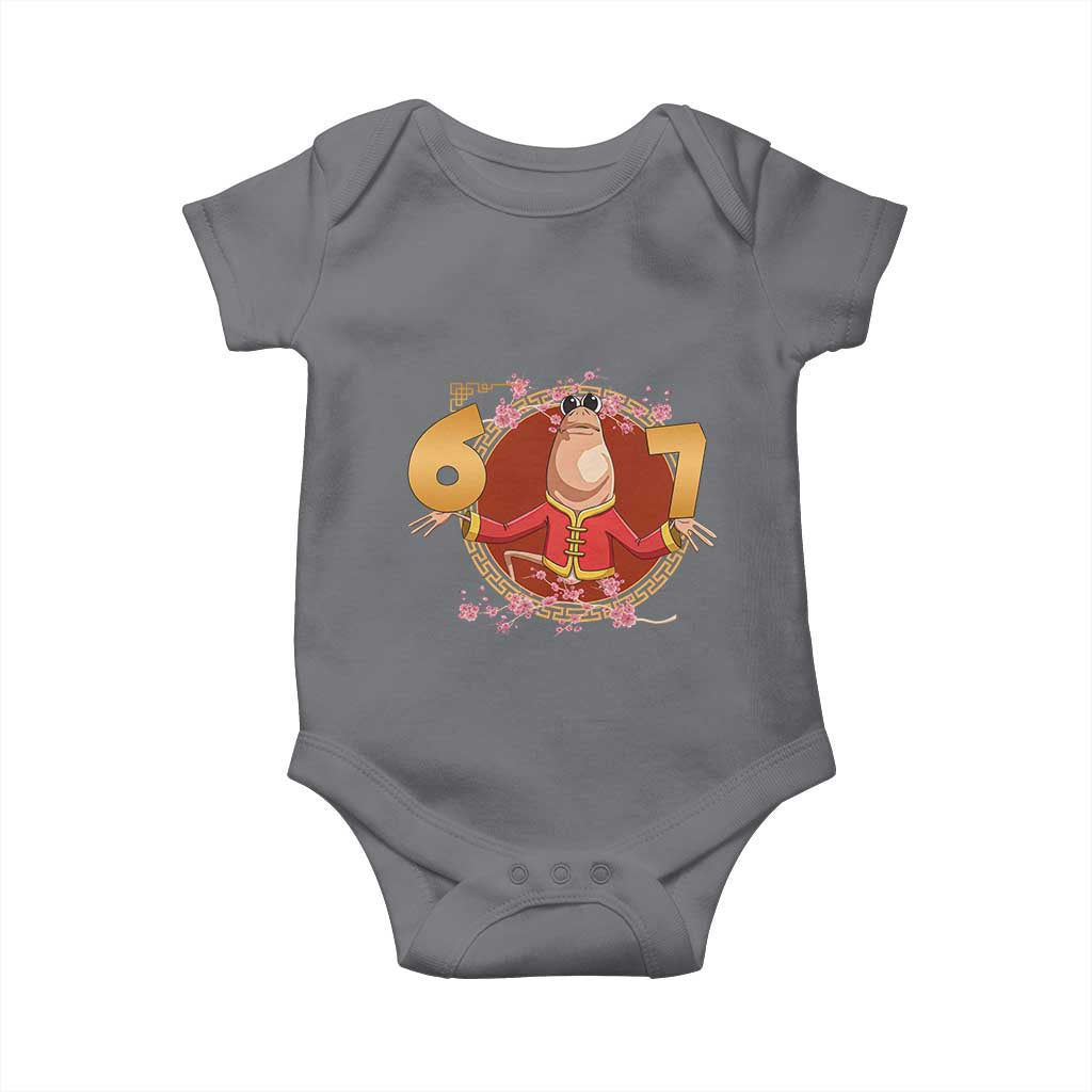 Funny Marcus The Worm Six Seven Lunar New Year Meme Baby Onesie - Wonder Print Shop