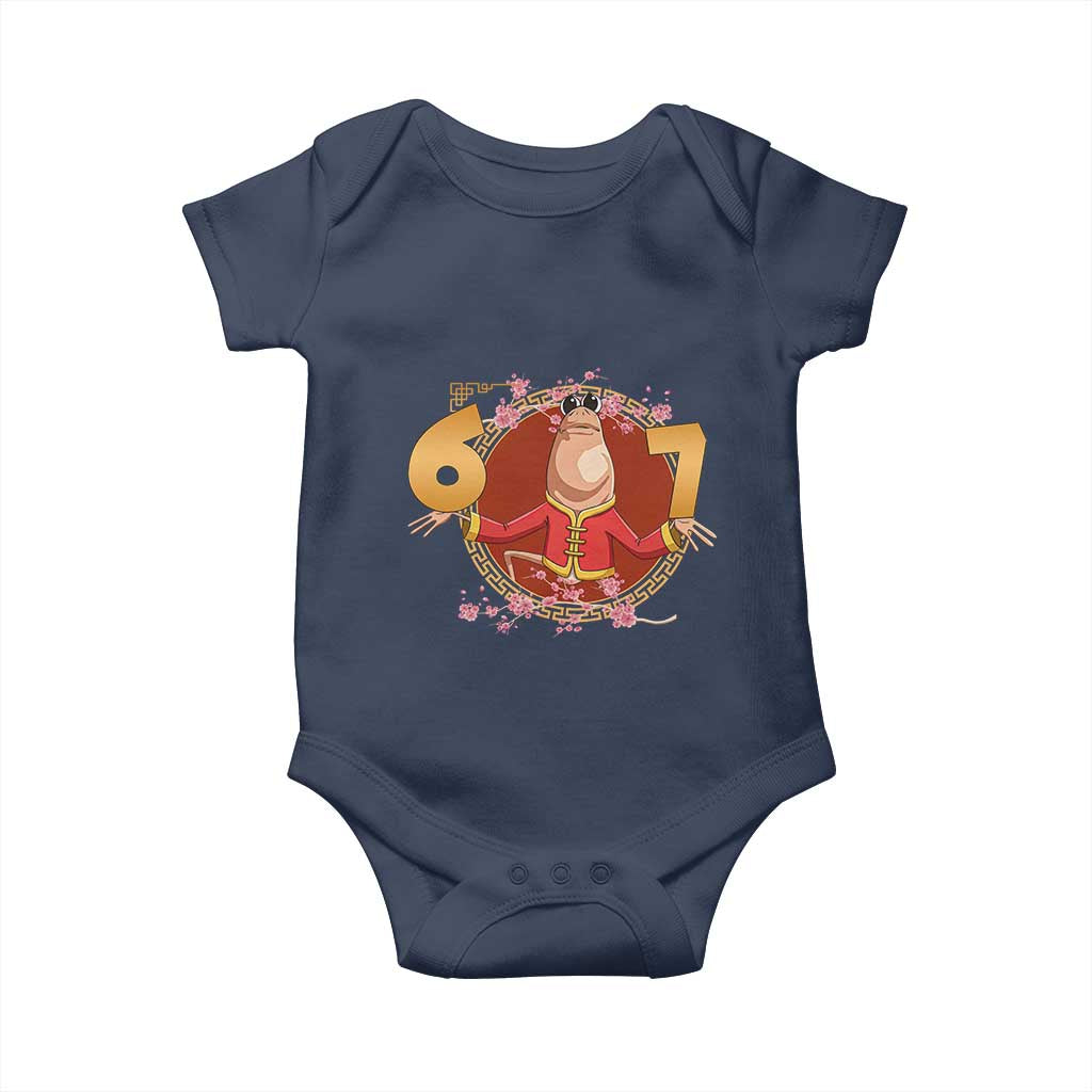 Funny Marcus The Worm Six Seven Lunar New Year Meme Baby Onesie - Wonder Print Shop
