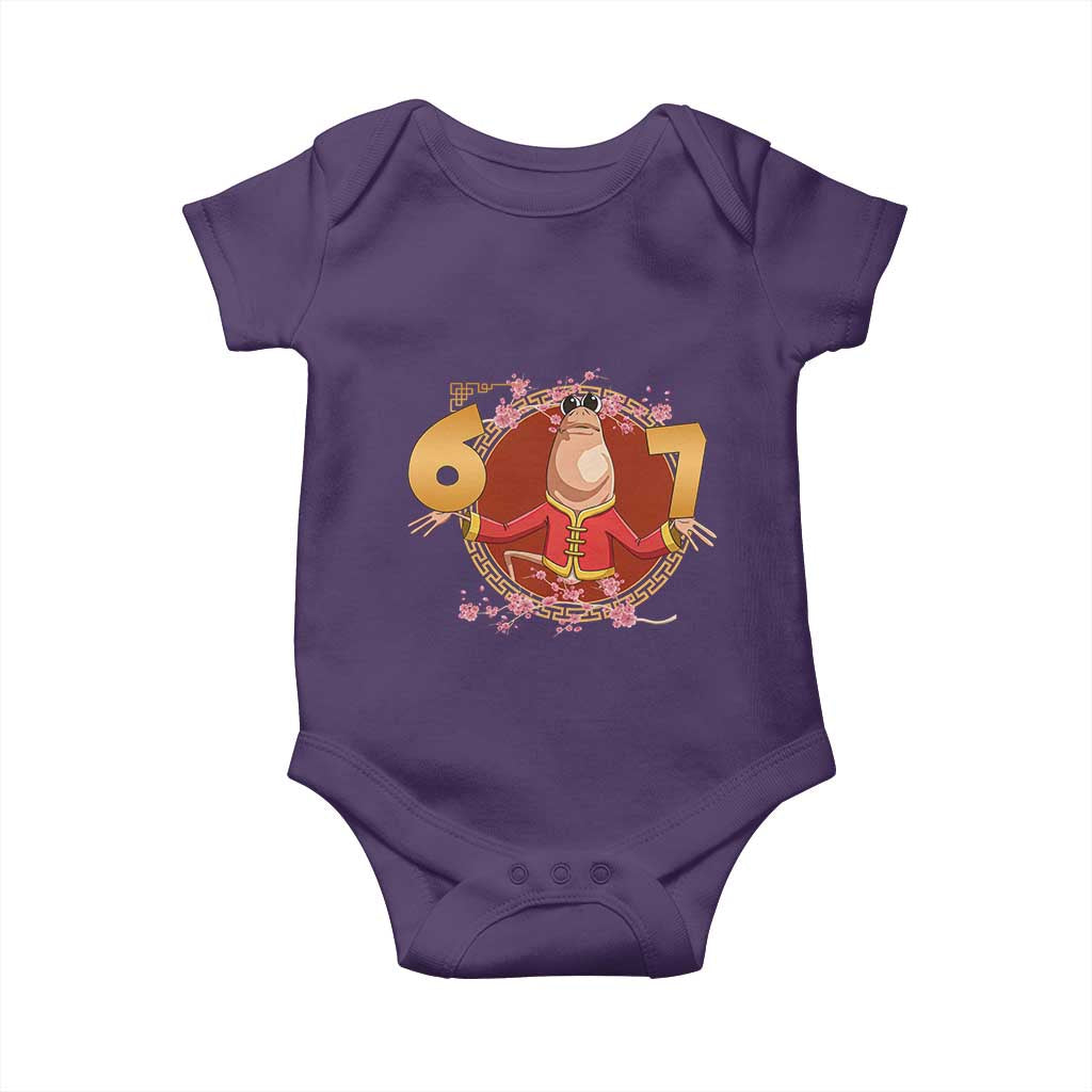 Funny Marcus The Worm Six Seven Lunar New Year Meme Baby Onesie - Wonder Print Shop