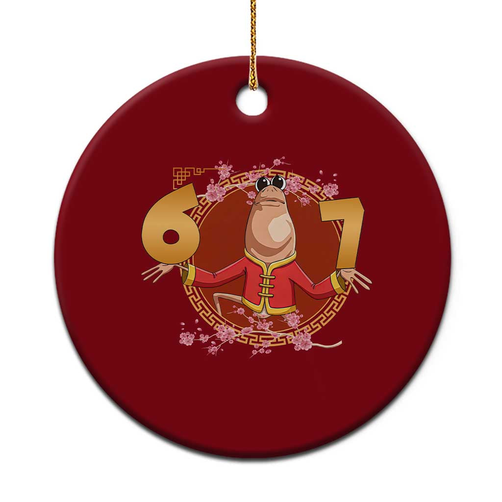 Funny Marcus The Worm Six Seven Lunar New Year Meme Ceramic Ornament - Wonder Print Shop
