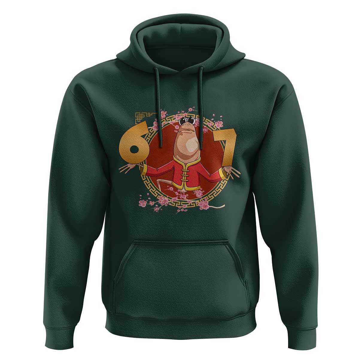 Funny Marcus The Worm Six Seven Lunar New Year Meme Hoodie - Wonder Print Shop