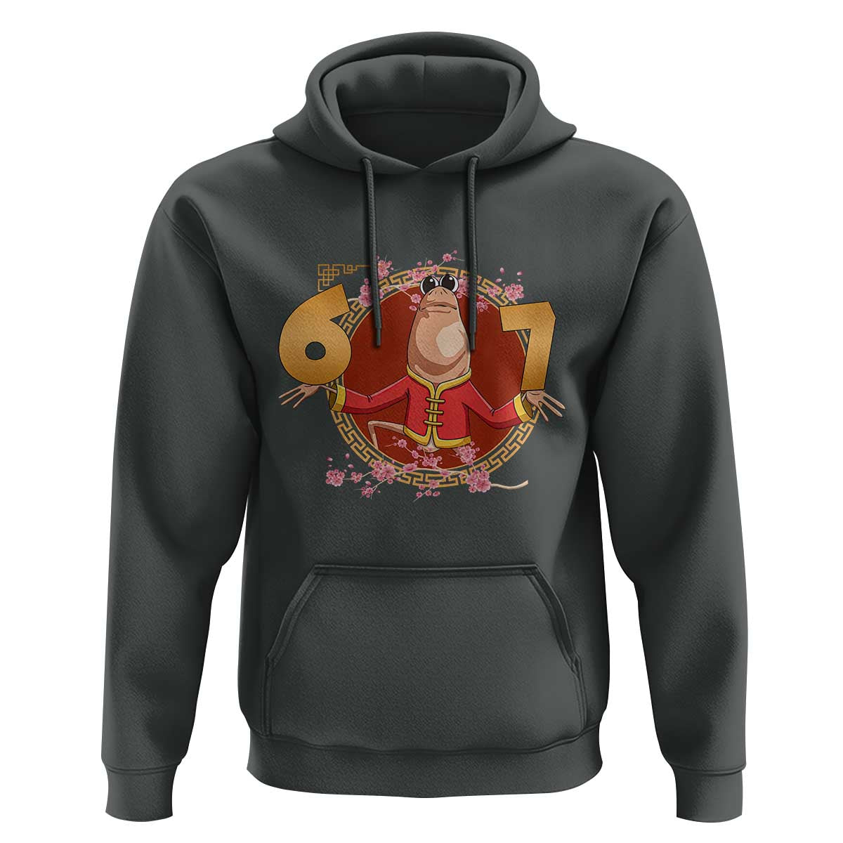 Funny Marcus The Worm Six Seven Lunar New Year Meme Hoodie - Wonder Print Shop