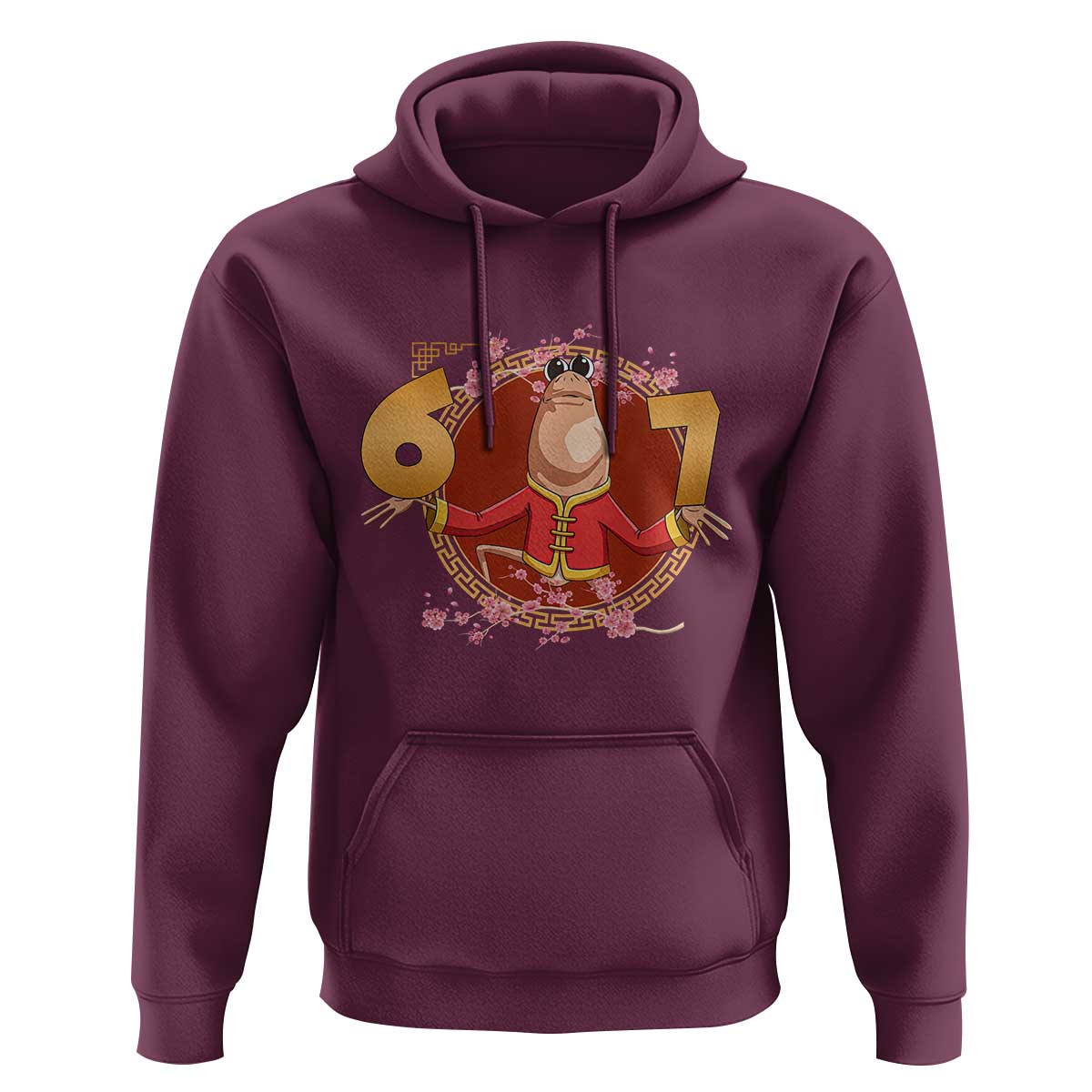 Funny Marcus The Worm Six Seven Lunar New Year Meme Hoodie - Wonder Print Shop