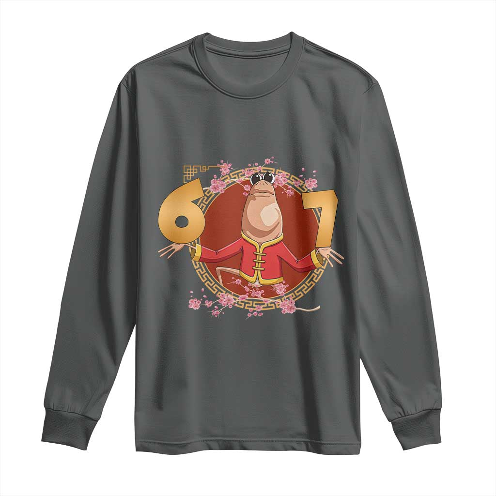 Funny Marcus The Worm Six Seven Lunar New Year Meme Long Sleeve Shirt - Wonder Print Shop