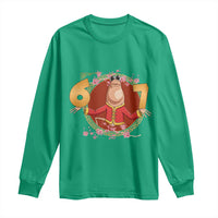 Funny Marcus The Worm Six Seven Lunar New Year Meme Long Sleeve Shirt - Wonder Print Shop