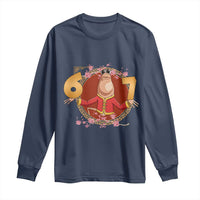 Funny Marcus The Worm Six Seven Lunar New Year Meme Long Sleeve Shirt - Wonder Print Shop