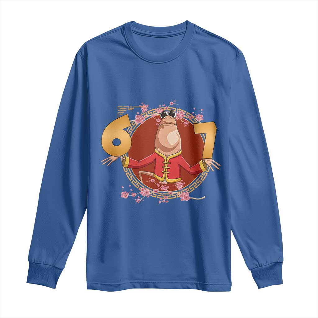 Funny Marcus The Worm Six Seven Lunar New Year Meme Long Sleeve Shirt - Wonder Print Shop