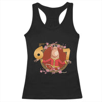 Funny Marcus The Worm Six Seven Lunar New Year Meme Racerback Tank Top - Wonder Print Shop
