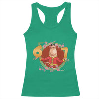 Funny Marcus The Worm Six Seven Lunar New Year Meme Racerback Tank Top - Wonder Print Shop