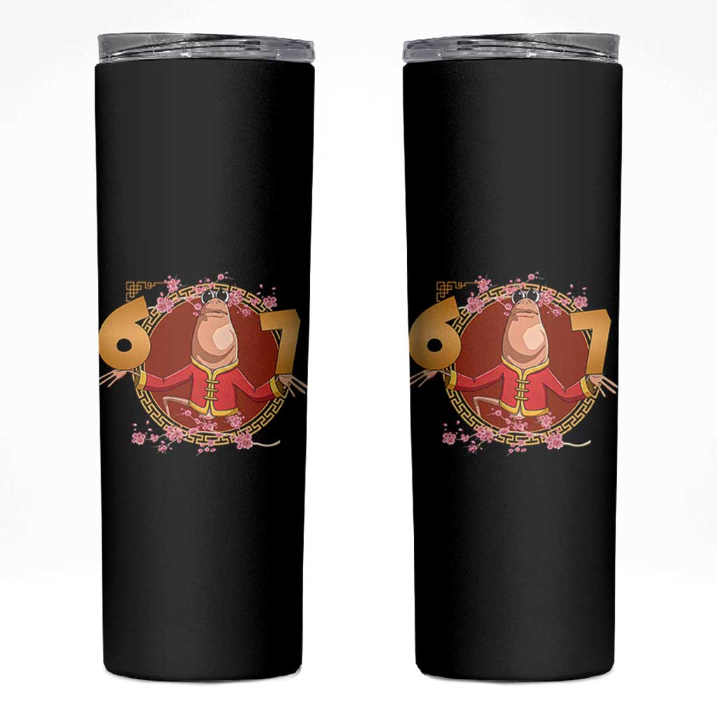 Funny Marcus The Worm Six Seven Lunar New Year Meme Skinny Tumbler - Wonder Print Shop