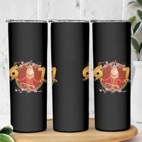 Funny Marcus The Worm Six Seven Lunar New Year Meme Skinny Tumbler - Wonder Print Shop
