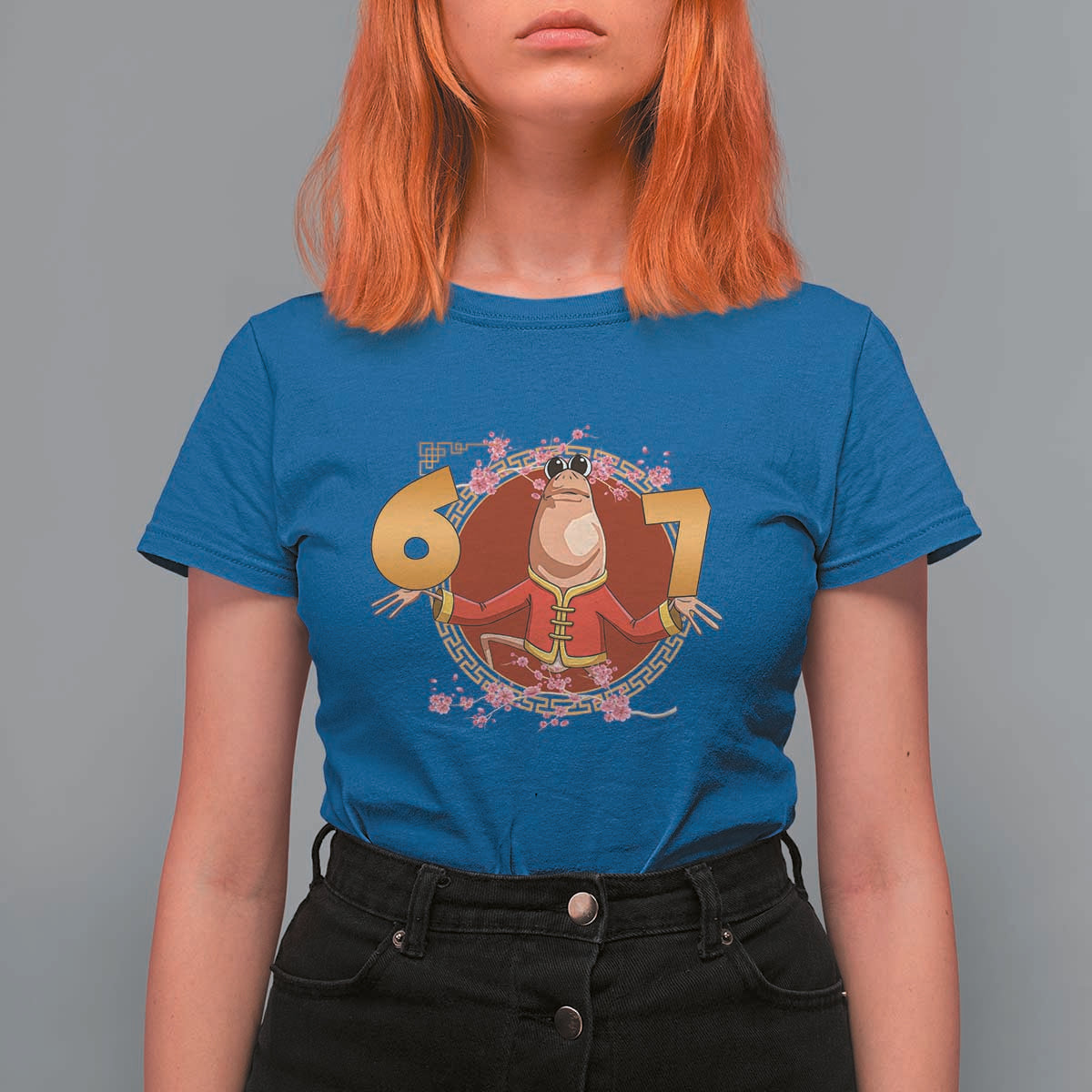 Funny Marcus The Worm Six Seven Lunar New Year Meme T Shirt For Women - Wonder Print Shop