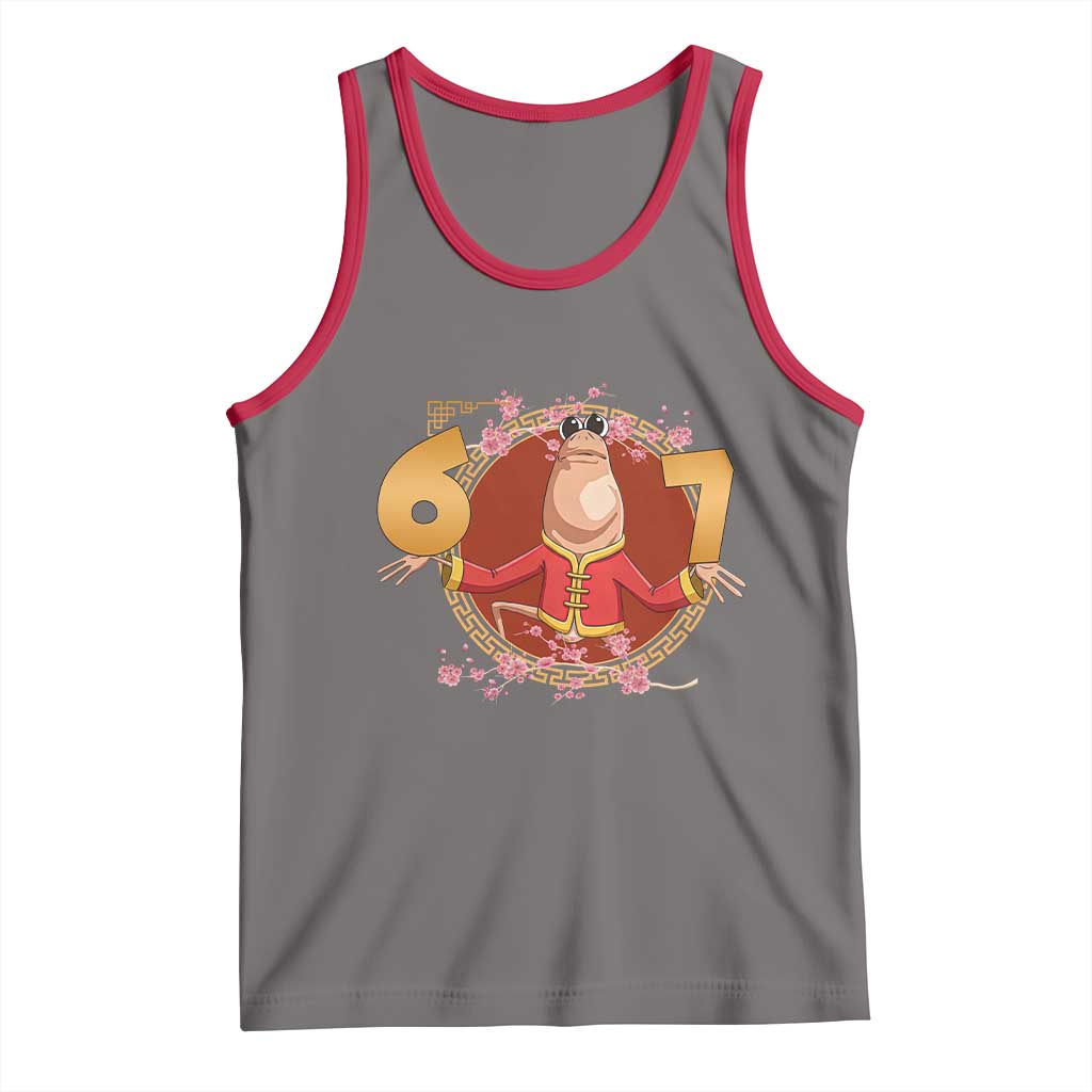 Funny Marcus The Worm Six Seven Lunar New Year Meme Tank Top - Wonder Print Shop
