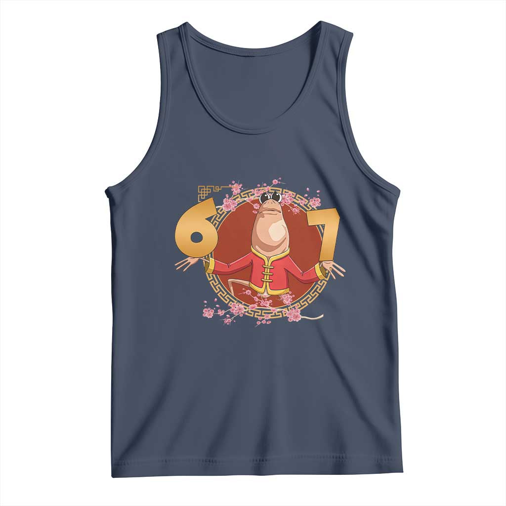 Funny Marcus The Worm Six Seven Lunar New Year Meme Tank Top - Wonder Print Shop