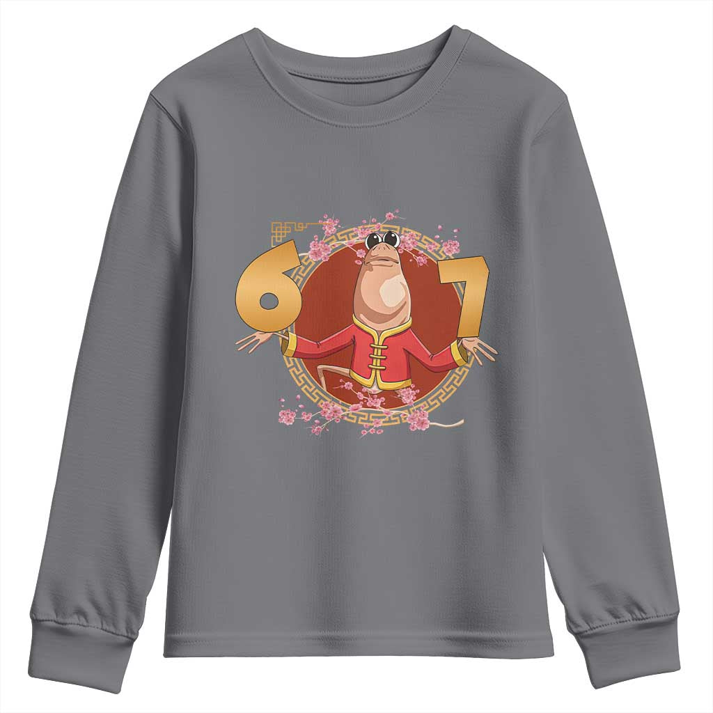 Funny Marcus The Worm Six Seven Lunar New Year Meme Youth Sweatshirt - Wonder Print Shop