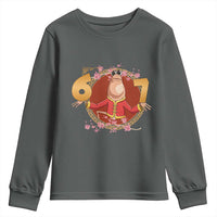 Funny Marcus The Worm Six Seven Lunar New Year Meme Youth Sweatshirt - Wonder Print Shop