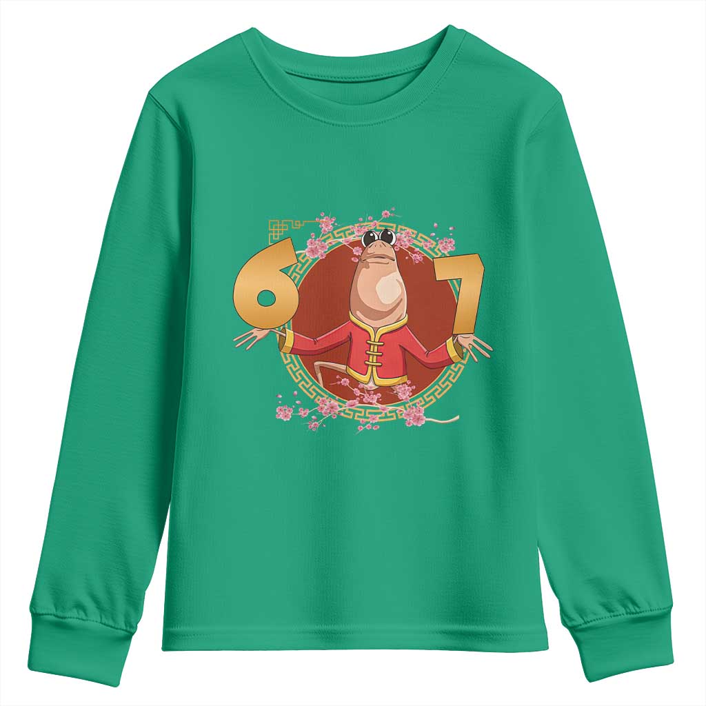 Funny Marcus The Worm Six Seven Lunar New Year Meme Youth Sweatshirt - Wonder Print Shop