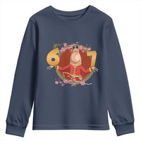 Funny Marcus The Worm Six Seven Lunar New Year Meme Youth Sweatshirt - Wonder Print Shop