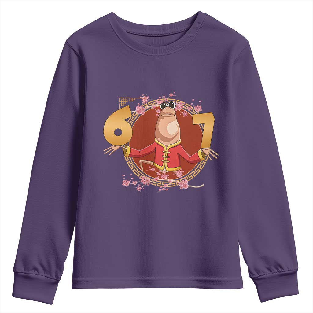Funny Marcus The Worm Six Seven Lunar New Year Meme Youth Sweatshirt - Wonder Print Shop