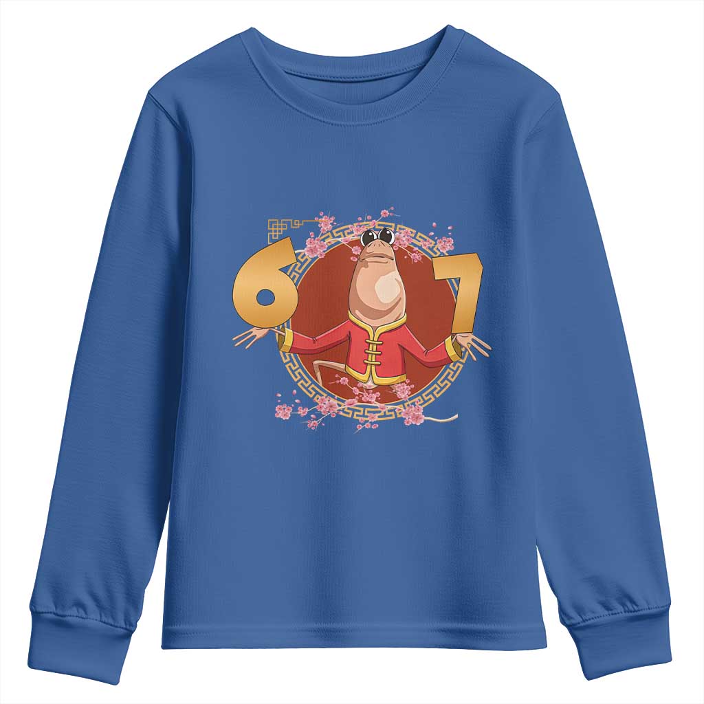 Funny Marcus The Worm Six Seven Lunar New Year Meme Youth Sweatshirt - Wonder Print Shop