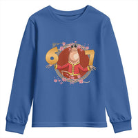 Funny Marcus The Worm Six Seven Lunar New Year Meme Youth Sweatshirt - Wonder Print Shop