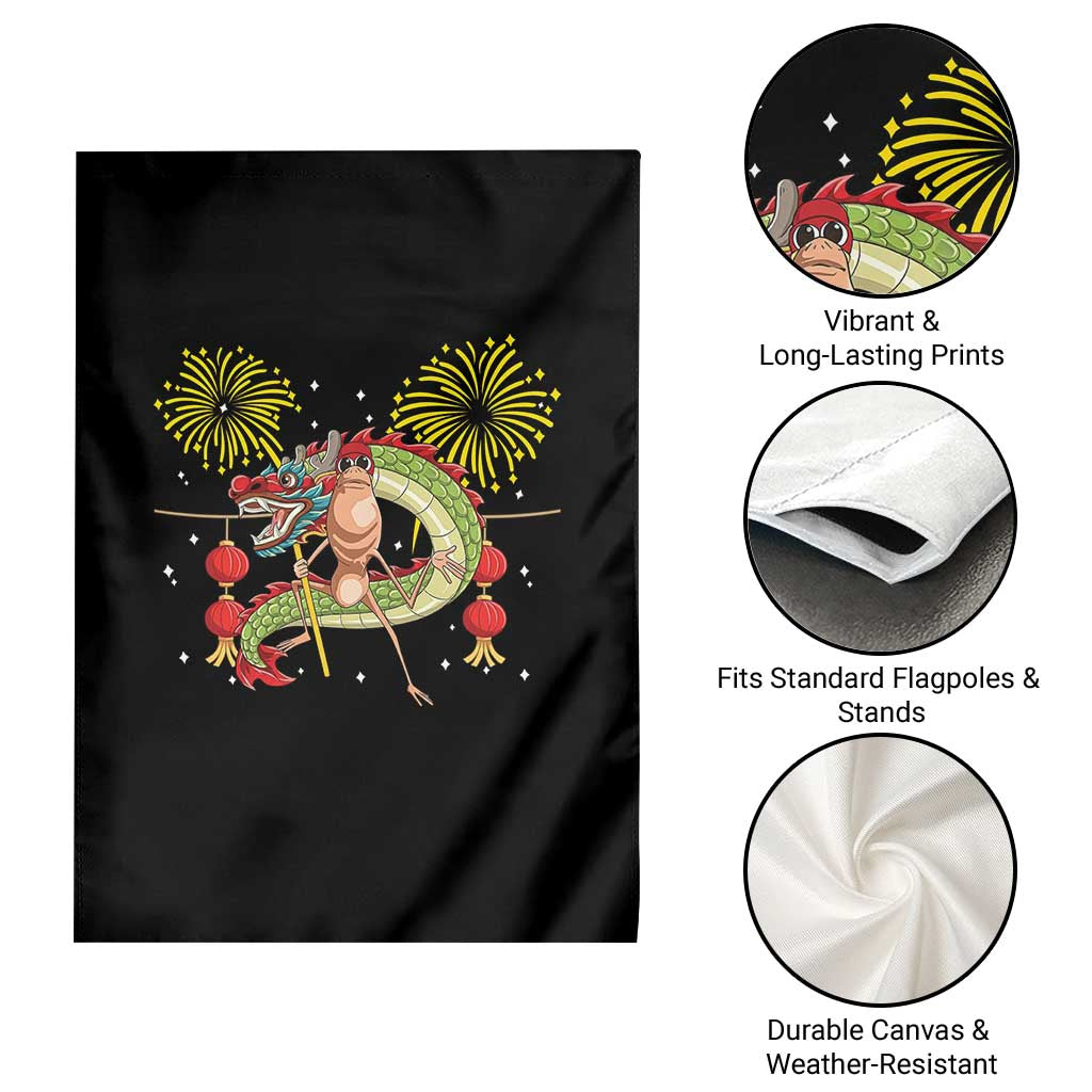 Funny Marcus The Worm Meme Garden Flag Viral Lunar New Year - Wonder Print Shop