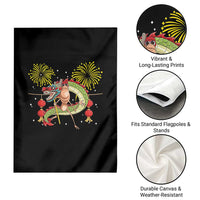 Funny Marcus The Worm Meme Garden Flag Viral Lunar New Year - Wonder Print Shop