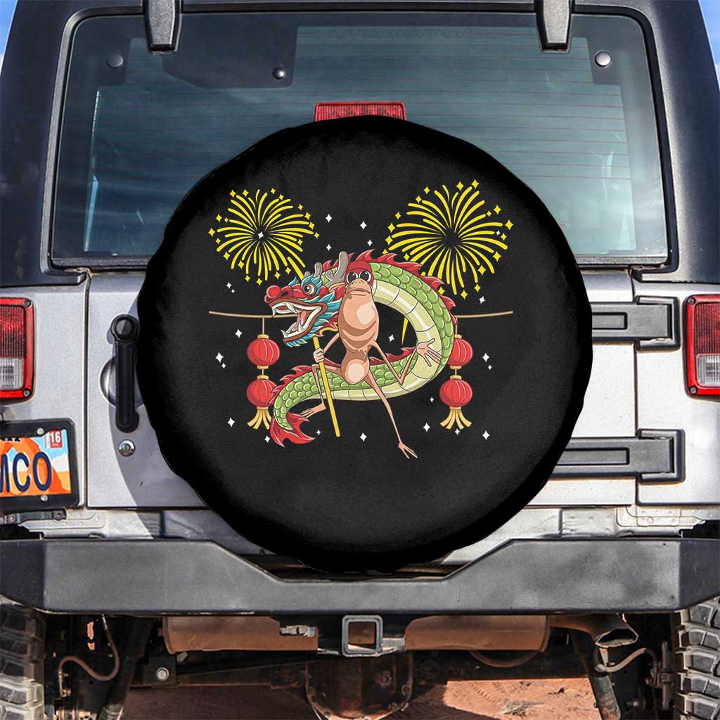 Funny Marcus The Worm Meme Spare Tire Cover Viral Lunar New Year - Wonder Print Shop