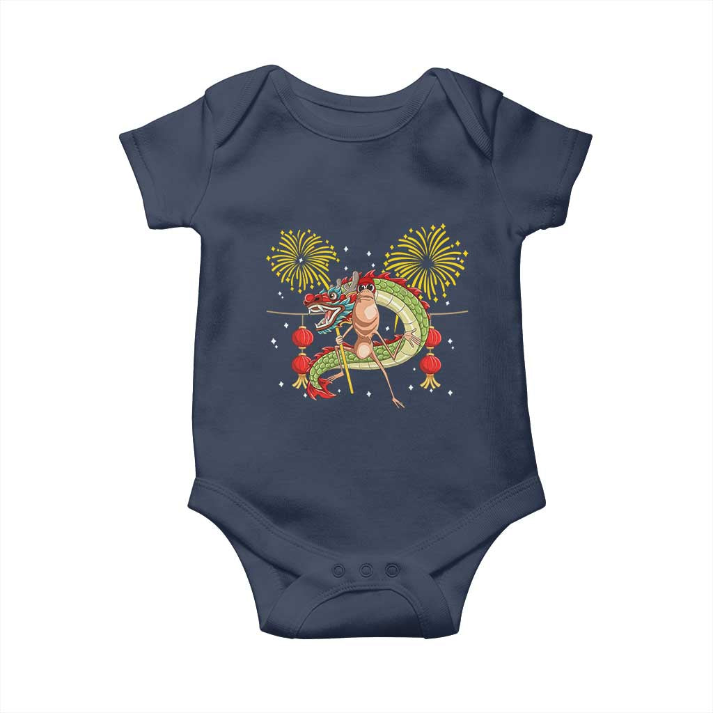 Funny Marcus The Worm Meme Baby Onesie Viral Lunar New Year - Wonder Print Shop