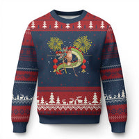 Funny Marcus The Worm Meme Ugly Christmas Sweater Viral Lunar New Year - Wonder Print Shop