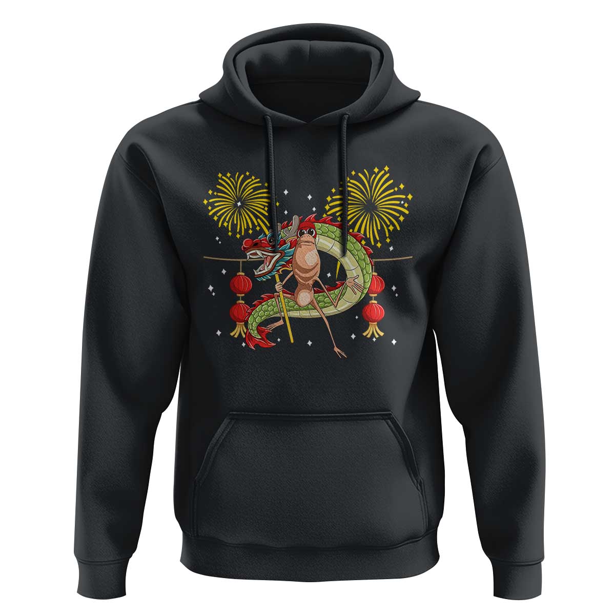 Funny Marcus The Worm Meme Hoodie Viral Lunar New Year - Wonder Print Shop