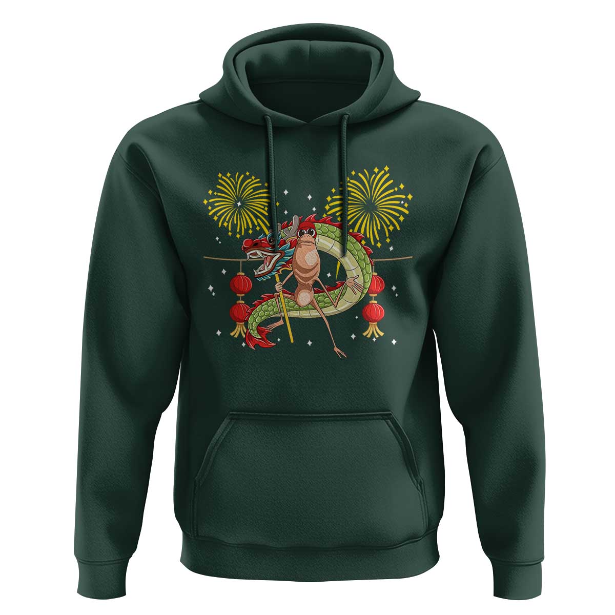 Funny Marcus The Worm Meme Hoodie Viral Lunar New Year - Wonder Print Shop