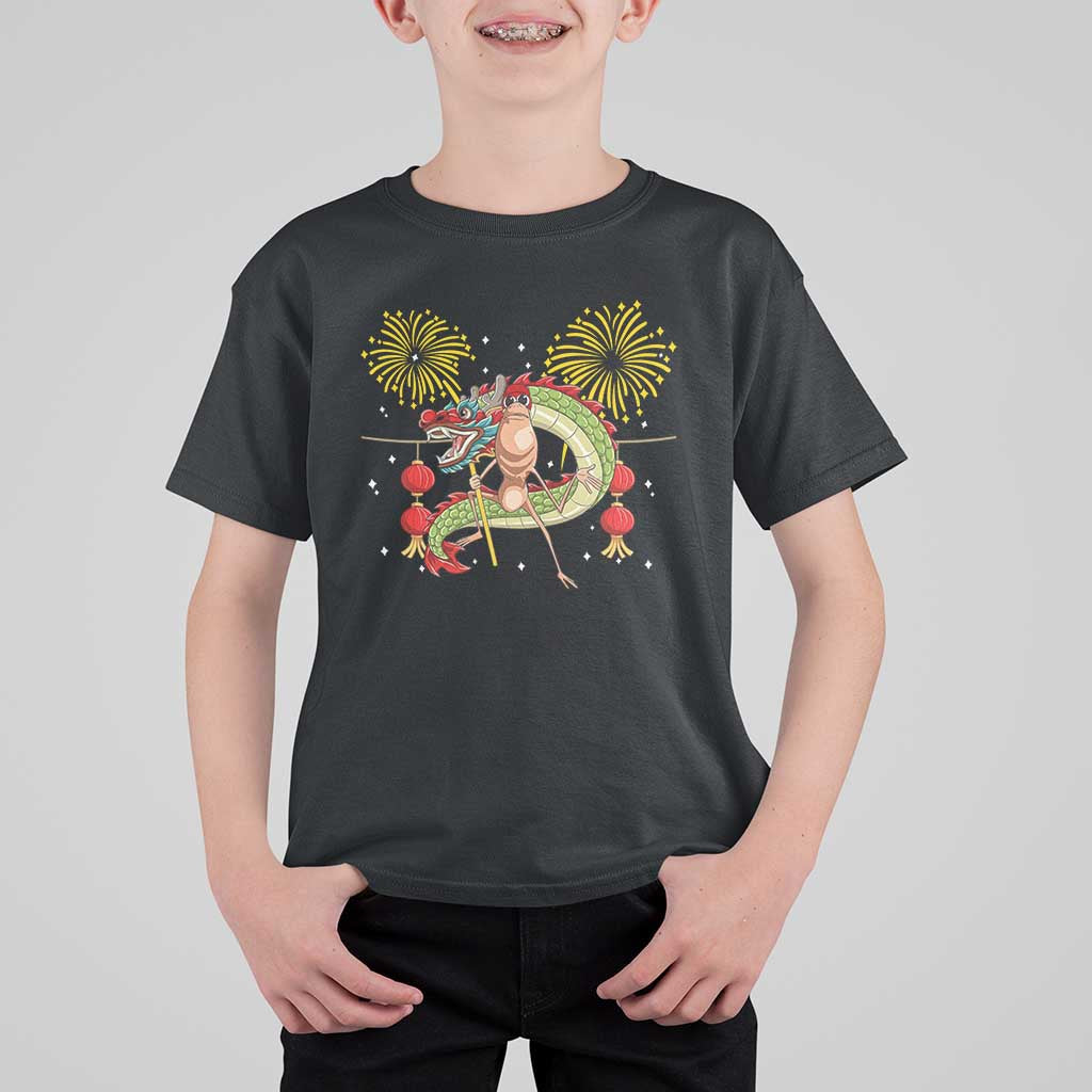 Funny Marcus The Worm Meme T Shirt For Kid Viral Lunar New Year - Wonder Print Shop