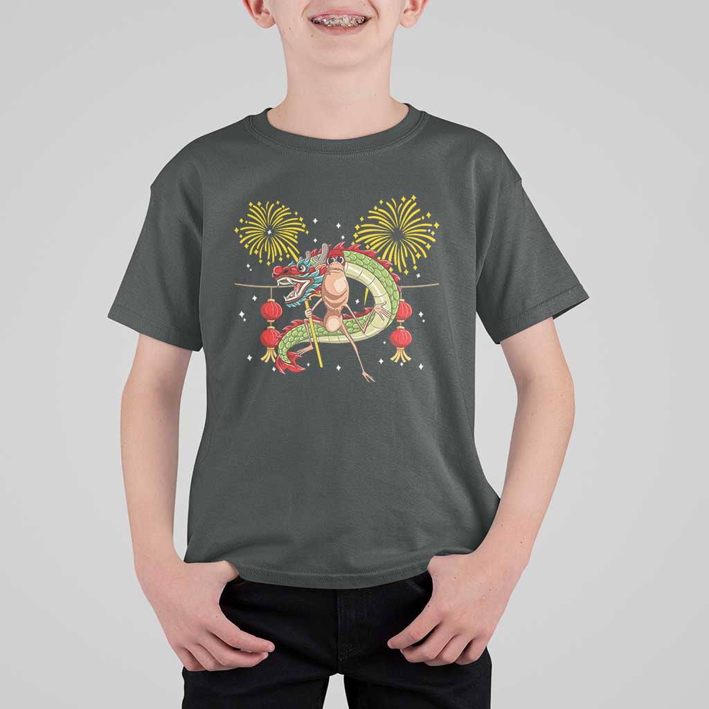 Funny Marcus The Worm Meme T Shirt For Kid Viral Lunar New Year - Wonder Print Shop
