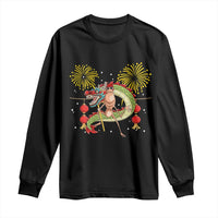 Funny Marcus The Worm Meme Long Sleeve Shirt Viral Lunar New Year - Wonder Print Shop