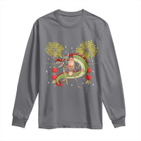 Funny Marcus The Worm Meme Long Sleeve Shirt Viral Lunar New Year - Wonder Print Shop