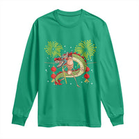 Funny Marcus The Worm Meme Long Sleeve Shirt Viral Lunar New Year - Wonder Print Shop
