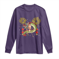 Funny Marcus The Worm Meme Long Sleeve Shirt Viral Lunar New Year - Wonder Print Shop