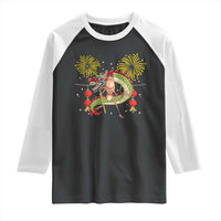 Funny Marcus The Worm Meme Raglan Shirt Viral Lunar New Year - Wonder Print Shop