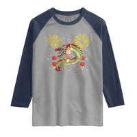 Funny Marcus The Worm Meme Raglan Shirt Viral Lunar New Year - Wonder Print Shop