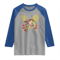 Funny Marcus The Worm Meme Raglan Shirt Viral Lunar New Year - Wonder Print Shop