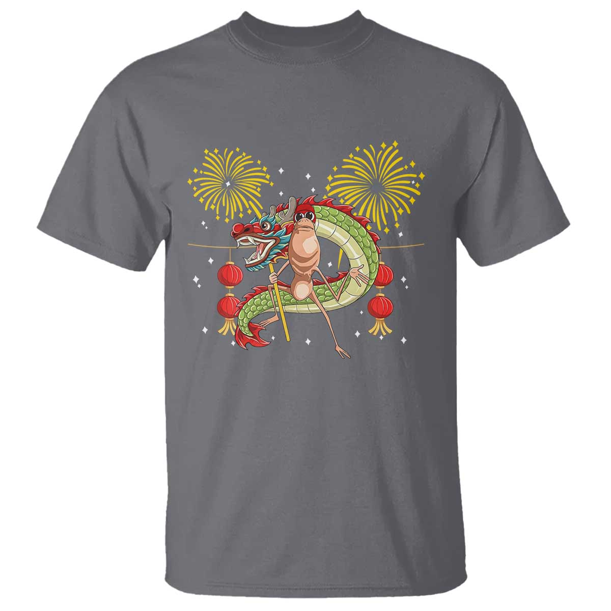 Funny Marcus The Worm Meme T Shirt Viral Lunar New Year - Wonder Print Shop