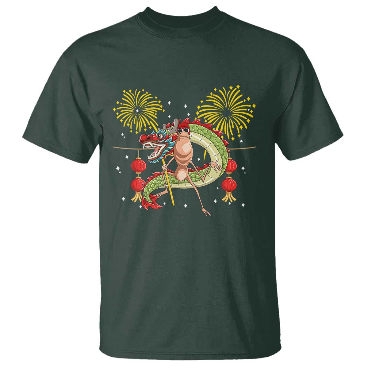 Funny Marcus The Worm Meme T Shirt Viral Lunar New Year - Wonder Print Shop