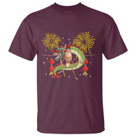 Funny Marcus The Worm Meme T Shirt Viral Lunar New Year - Wonder Print Shop