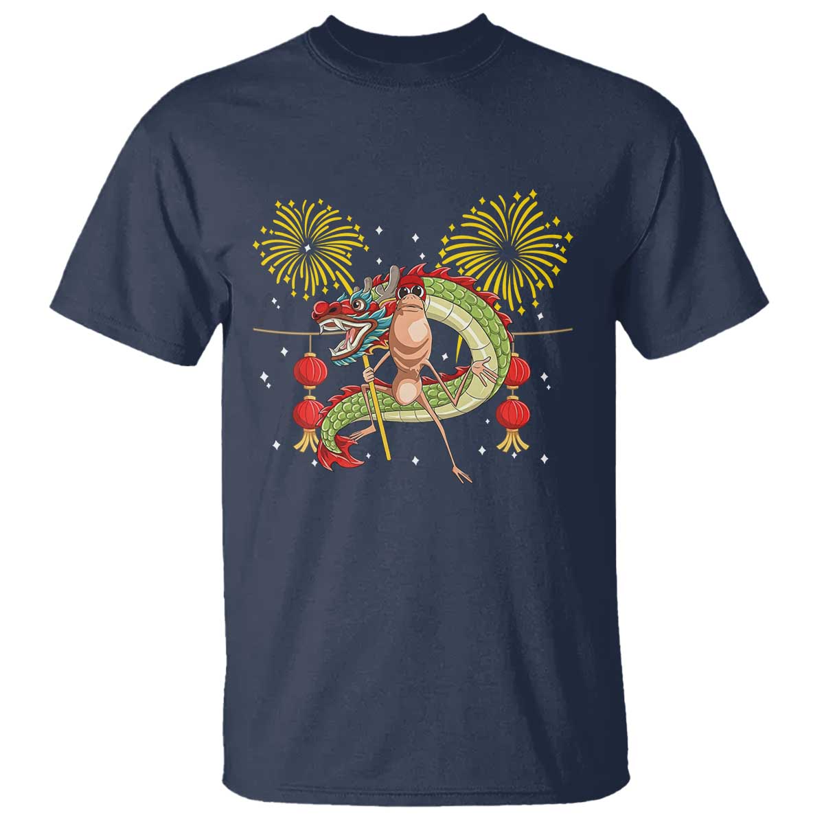 Funny Marcus The Worm Meme T Shirt Viral Lunar New Year - Wonder Print Shop